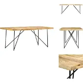 vidaXL Esstisch 180×90×76 cm Mango Massivholz - Esstische