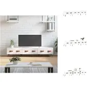 vidaXL TV-Schrank Hochglanz-Weiß 150x36x30 cm Holzwerkstoff