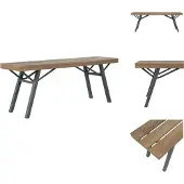 vidaXL Gartenbank 120 cm Massivholz Akazie - Gartenbänke