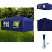 vidaXL Partyzelt 3x6 m Blau - Pavillons & Partyzelte