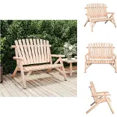 vidaXL Gartenbank 2-Sitzer 119x85x98 cm Massivholz Fichte - Gartensofaelemente