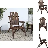 vidaXL Gartenstuhl 68x86x103 cm Massivholz Fichte - Gartensofaelemente