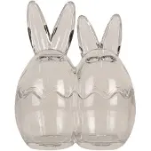 Clayre & Eef Glastopf Ei 14x8x17 cm Transparant Glas