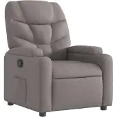 vidaXL Relaxsessel Taupe Stoff