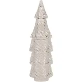 Clayre & Eef Glastopf Weihnachtsbäume Ø 7x24 cm Transparant Glas