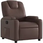 vidaXL Relaxsessel Braun Kunstleder