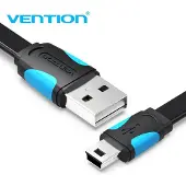 Vention VAS-A14-B100, 1 m, USB A, Mini-USB B, USB 2.0, 0,48 Gbit/s, Schwarz
