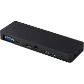 Fujitsu S26391-F1667-L100, Kabelgebunden, USB 3.2 Gen 1 (3.1 Gen 1) Type-C, 3,5 mm, 10,100,1000 Mbit/s, Schwarz,