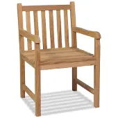 The Living Store Gartenstühle 2 Stk. Massivholz Teak