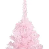 The Living Store Künstlicher Weihnachtsbaum mit Ständer 240 cm PVC Rosa
