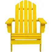 The Living Store Adirondack-Gartenstuhl Massivholz Tanne Gelb