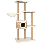 The Living Store Katzen-Kratzbaum 126 cm Seegras