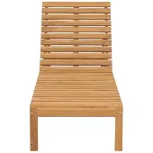 The Living Store Sonnenliege Massivholz Teak