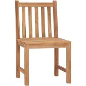 The Living Store Gartenstühle 4 Stk. Massivholz Teak