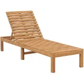 The Living Store Sonnenliegen 2 Stk. Massivholz Teak