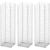 The Living Store Gabionen-Set 3-tlg. Verzinkter Draht 25×25×100 cm