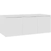 The Living Store TV-Schrank Weiß 80x34x30 cm Holzwerkstoff