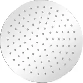 The Living Store Regenbrause Edelstahl 25 cm Rund