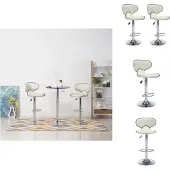 vidaXL Barhocker 2 Stk. Creme Kunstleder - Barhocker