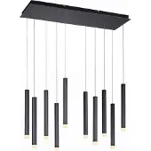 JUST LIGHT Pendelleuchte "BRUNO", schwarz, 10, H: 120cm, 1 Stk., Leuchten, LED, Pendelleuchte