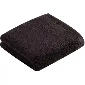 Vossen Handtuch "Vegan Life", braun (anthrazit), B:50cm L:100cm, Webfrottier, Obermaterial: 100% Baumwolle, Handtücher, Handtuch, 100% vegan