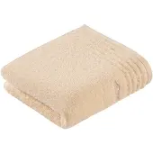 Vossen Handtuch "Vienna Style Supersoft", beige (chamois), B:50cm L:100cm, Webfrottier, Baumwolle, Handtücher, Handtuch, Supersoft Baumwolle