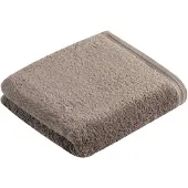 Vossen Handtuch "Vegan Life", braun (pepplestone), B:50cm L:100cm, Webfrottier, Obermaterial: 100% Baumwolle, Handtücher, Handtuch, 100% vegan