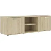 The Living Store TV-Schrank Sonoma-Eiche 120x34x37 cm Holzwerkstoff