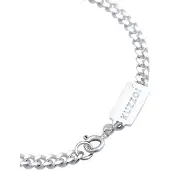 KUZZOI Armband Basic Herren Panzerkette Massiv Piece 925 Silber Kuzzoi Silber