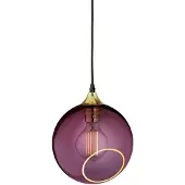 Design By Us Hängeleuchte Ballroom, lila, Ø 20 cm, Glas