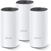 TP-LINK Deco M4 Mesh-WLAN-System AC1200 (3er-Pack), Dual-Band-Mesh-Router für das ganze Haus, Nahtloses Roaming, Gigabit-Ports, deckt große Wohnflächen ab