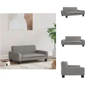 vidaXL Hundebett Grau 70x45x30 cm Kunstleder - Hundebetten