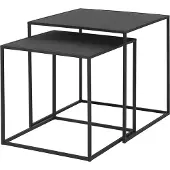 Blomus Beistelltische (2er-Set) Fera schwarz, 35/40x35/40x35/40 cm