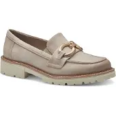 Jana Damenschuhe Halbschuhe Slipper Beige Freizeit