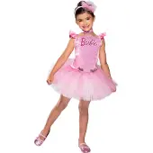 Rubies Barbie Ballerina-Kleid und Haarband 98-104 cm