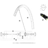 Mavic Aksium Elite Ust/ksyrium Ust 2019 Front/rear Speiche 10 Einheiten