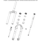RockShox Gabelkompressionsladegerät Renntag Sid Crown Schwarz 32 / 35 mm Schwarz 32 / 35 mm
