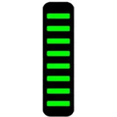 Rrp Proguard Kabelbinder – vorne – Aufkleber – Standard – neongrün