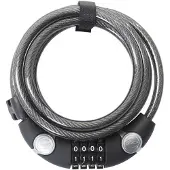 Contec Spiral Lock Ecoloc Schwarz 12 mm x 185 cm