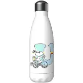 Snoopy Edelstahl Personalisierte Flasche Mit Dem Buchstaben U 550ml