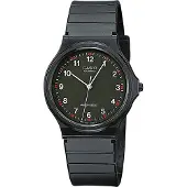 Casio Collection Klassiker Armbanduhr Analog schwarz MQ-24-1BLLEG
