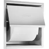 Wagner EWAR Toilettenpapierhalter, WP 157, Klorollenhalter zur Unterputzmontage, Matt geschliffene Optik