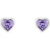 Prinzessin Lillifee Ohrschmuck für Mädchen, 925 Sterling Silber, Zirkonia (synth.) | Herz