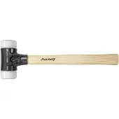 Wiha Schonhammer Safety sehr hart/sehr hart mit Hickory-Holzstiel, Rund-Schlagkopf 80 mm