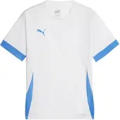 Puma Unisex Teamgoal Matchday Jr Fußballtrikot, White-Electric Blue Lemonad