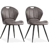 MX Sofa Esszimmerstuhl Miracle - Steel (2er-Set)