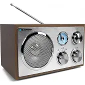 Blaupunkt RXN 180, Tragbar, Analog, FM, UKW, 3 W, Silber, Holz