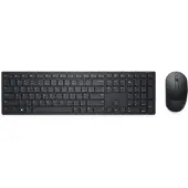 Dell Pro-Tastatur und -Maus – KM5221W - US international (QWERTY) - schwarz, Kabellos, RF Wireless, Plunger key switch, QWERTY, Schwarz, Maus enthalten