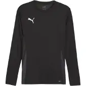 Puma Unisex Teamgoal Jersey Fußballtrikot, Black-White-Flat Dark Gray,