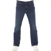 Wrangler Bootcut-Jeans "Jacksville", Herren, Gr. 40, Länge 30, blau (classic_blau), Denim/Jeans, Obermaterial: 99% Baumwolle, 1% Elasthan, bootcut fit lang, Jeans Bootcut-Jeans, Bootcut fit